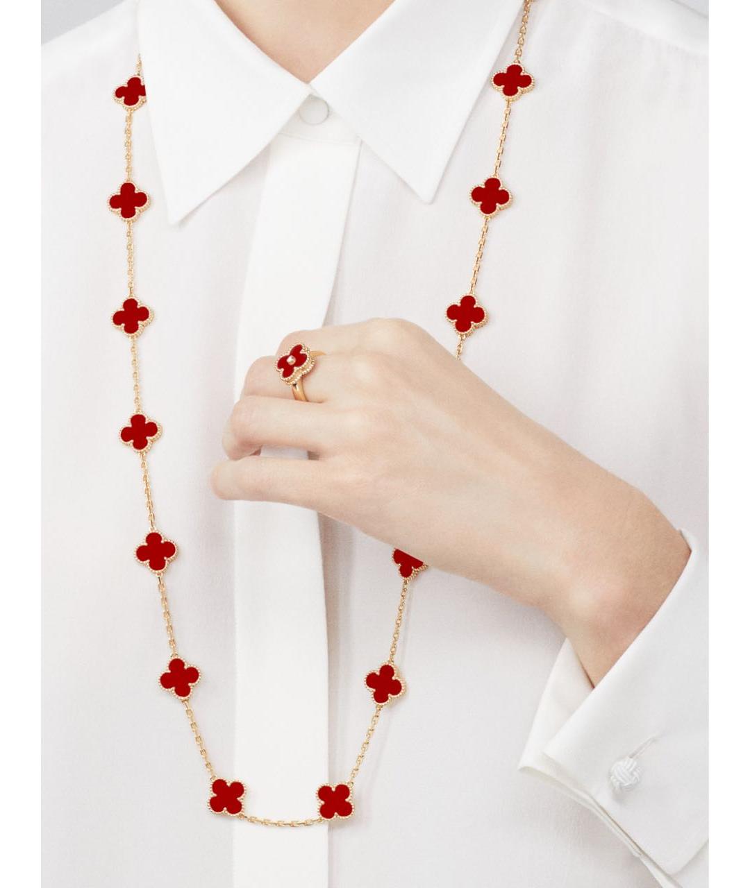 VAN CLEEF & ARPELS Красное кольцо из желтого золота, фото 4