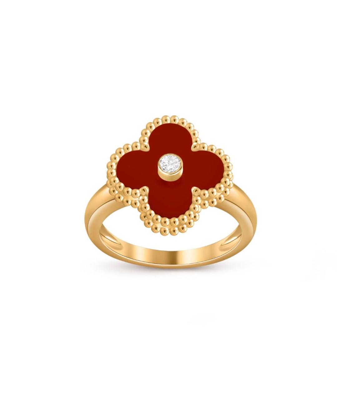 VAN CLEEF & ARPELS Красное кольцо из желтого золота, фото 2