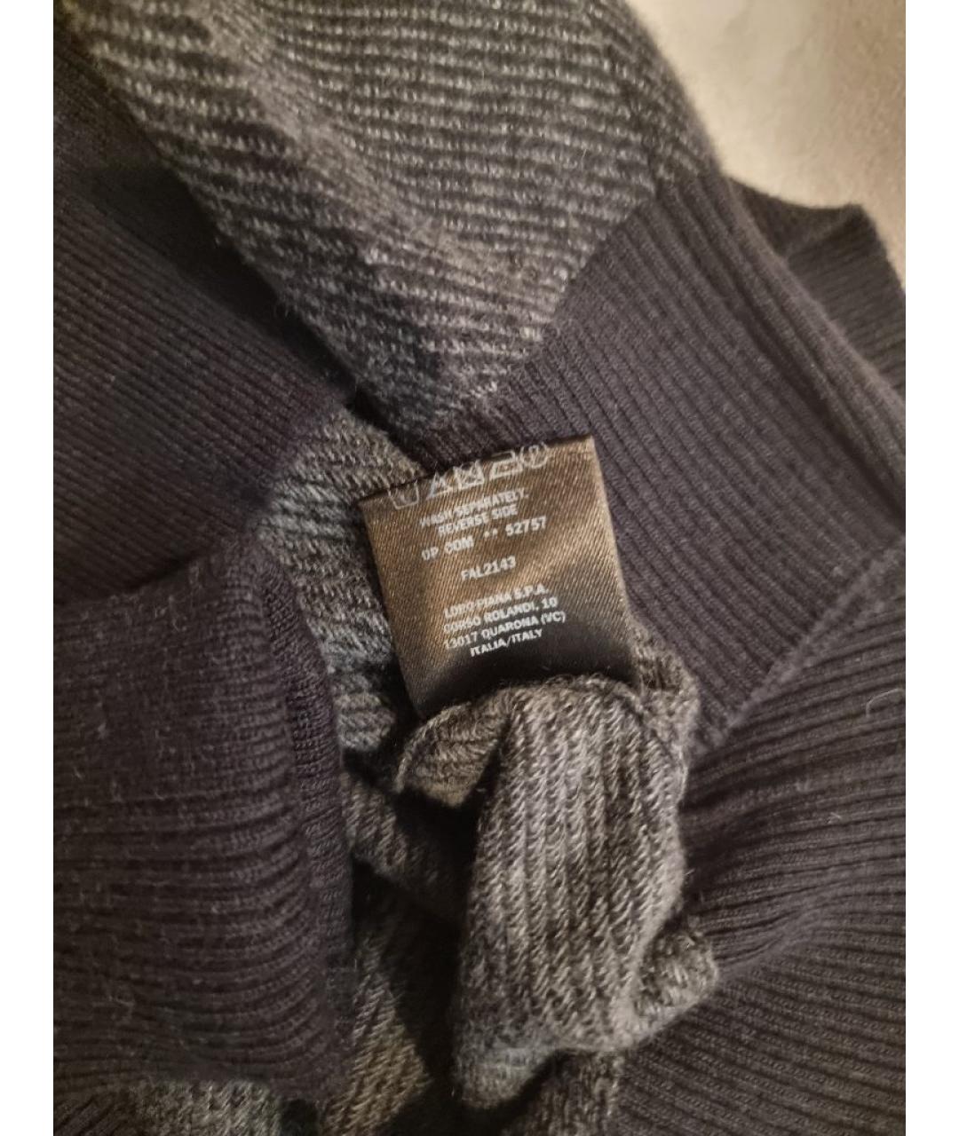 LORO PIANA Серый кашемировый джемпер / свитер, фото 9