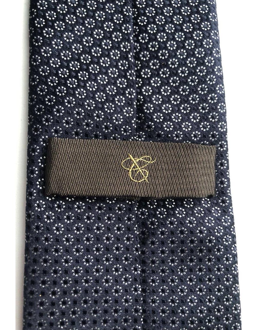 CANALI Темно-синий шелковый галстук, фото 4