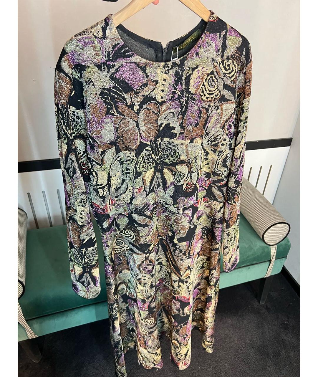 VALENTINO Мульти вискозное вечернее платье, фото 7