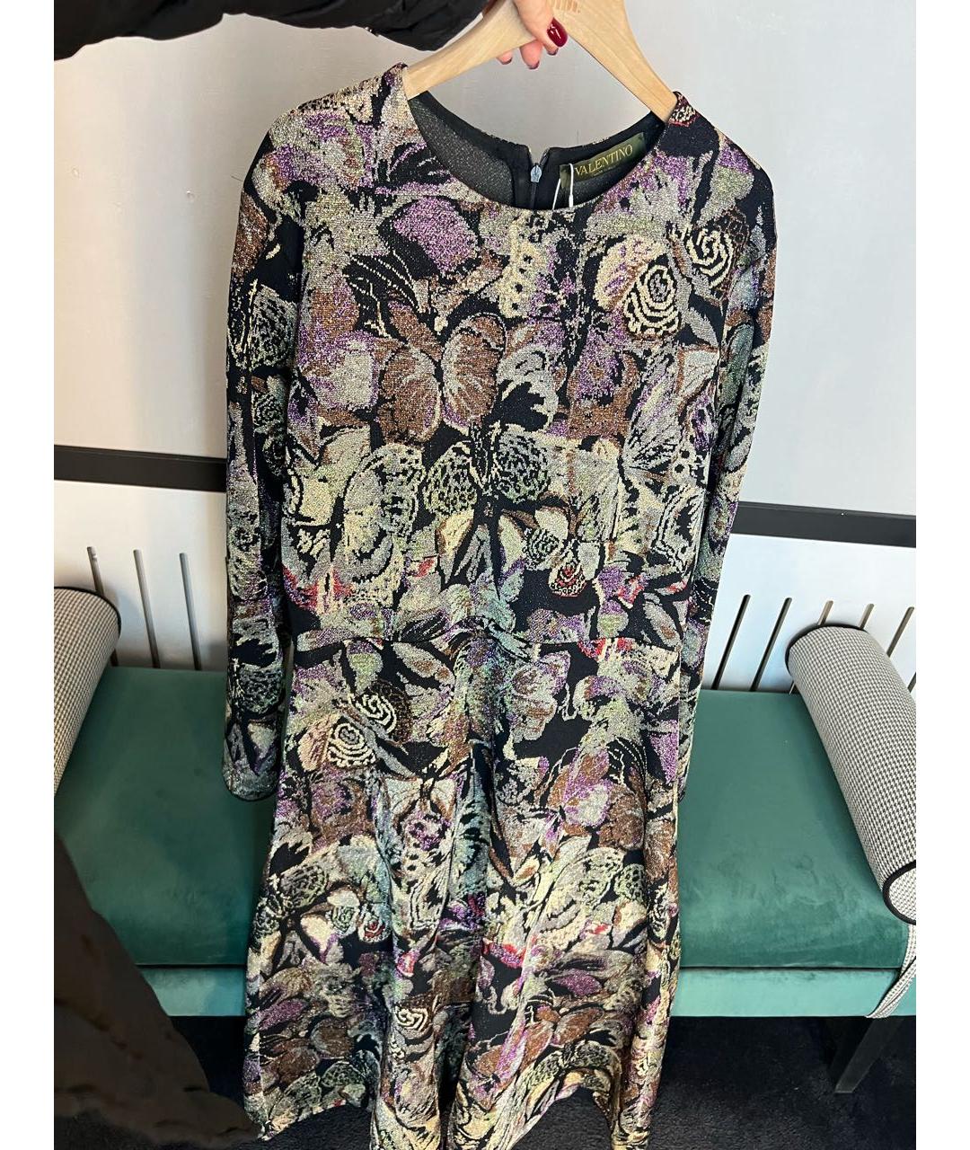 VALENTINO Мульти вискозное вечернее платье, фото 5