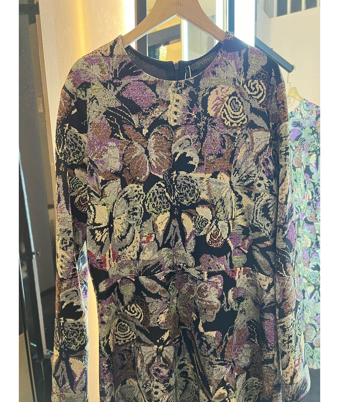 VALENTINO Мульти вискозное вечернее платье, фото 6