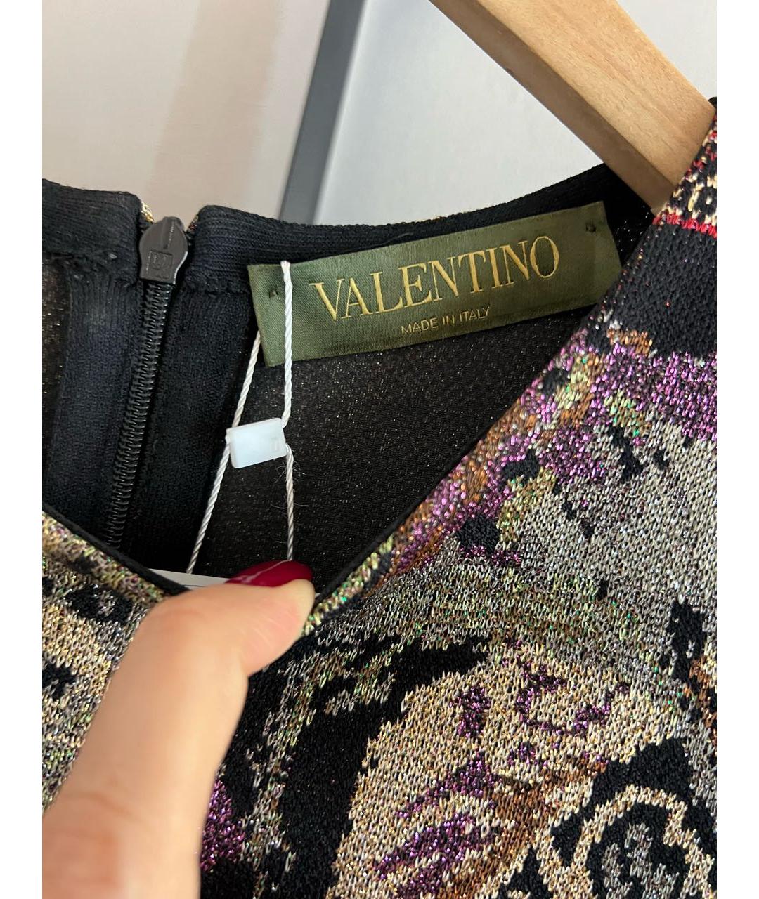 VALENTINO Мульти вискозное вечернее платье, фото 8