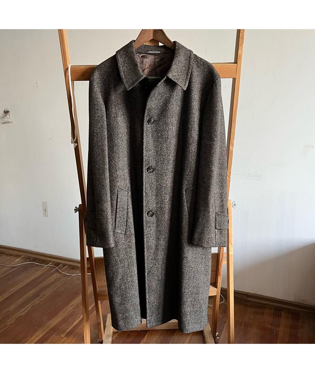 CORNELIANI Коричневое шерстяное пальто, фото 2