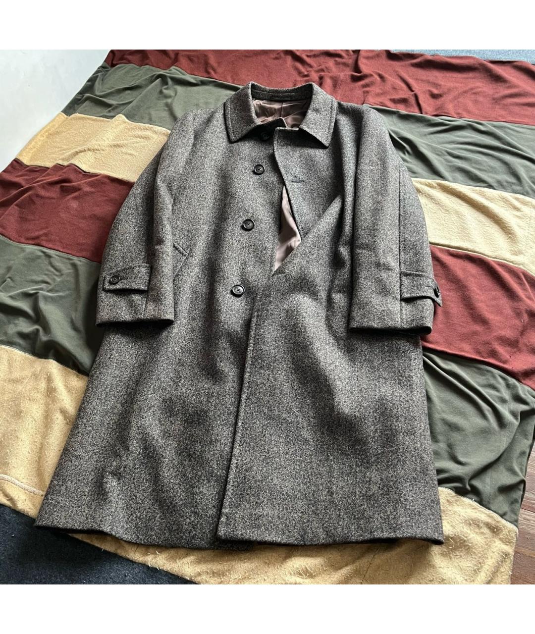 CORNELIANI Коричневое шерстяное пальто, фото 7