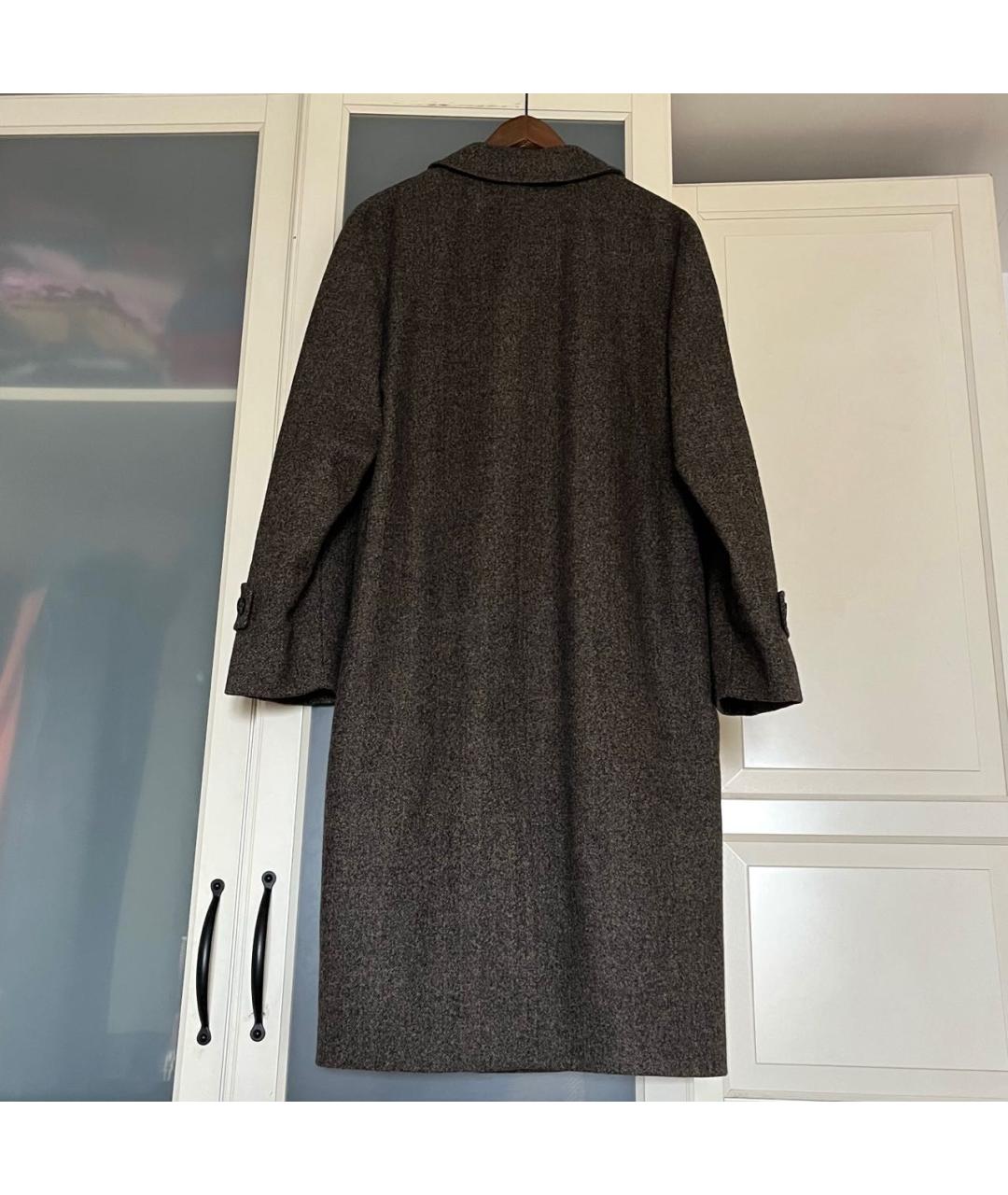 CORNELIANI Коричневое шерстяное пальто, фото 6