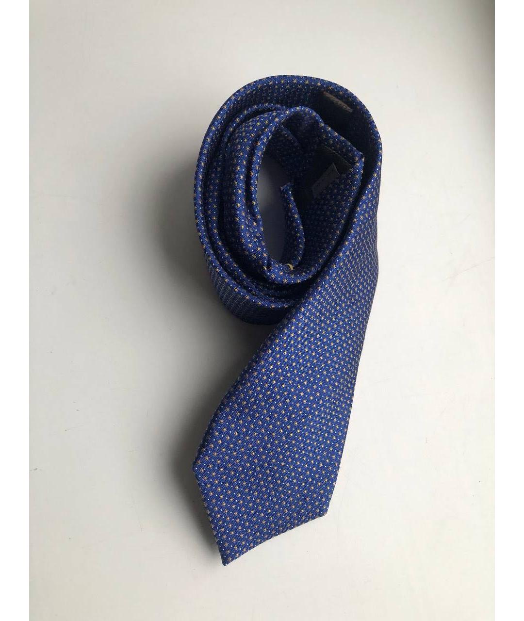 CANALI Синий шелковый галстук, фото 2