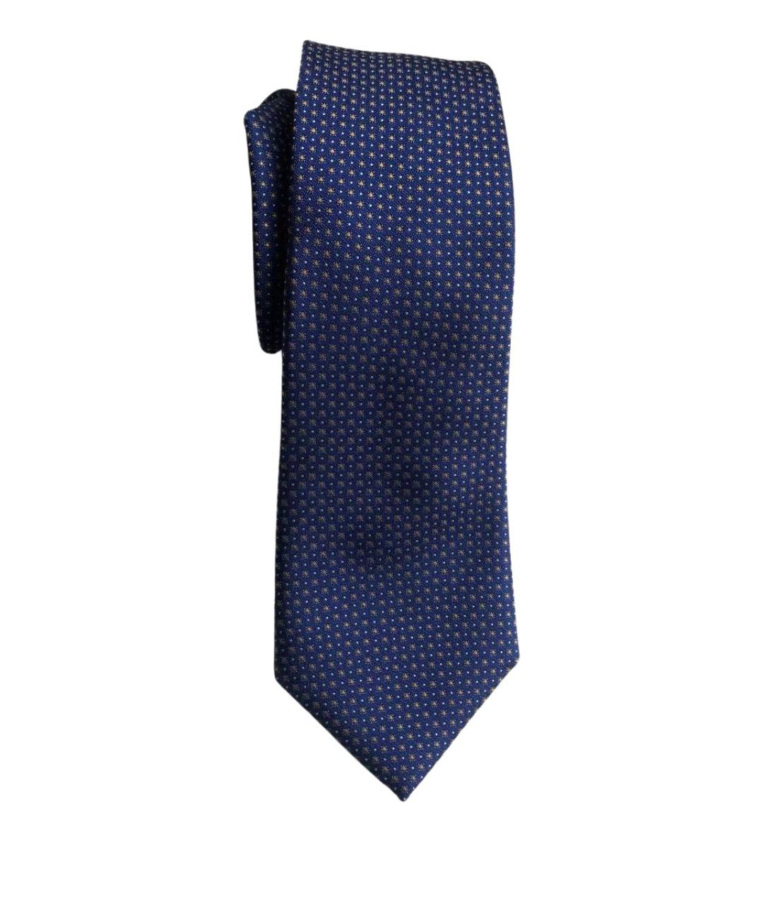 CANALI Синий шелковый галстук, фото 1