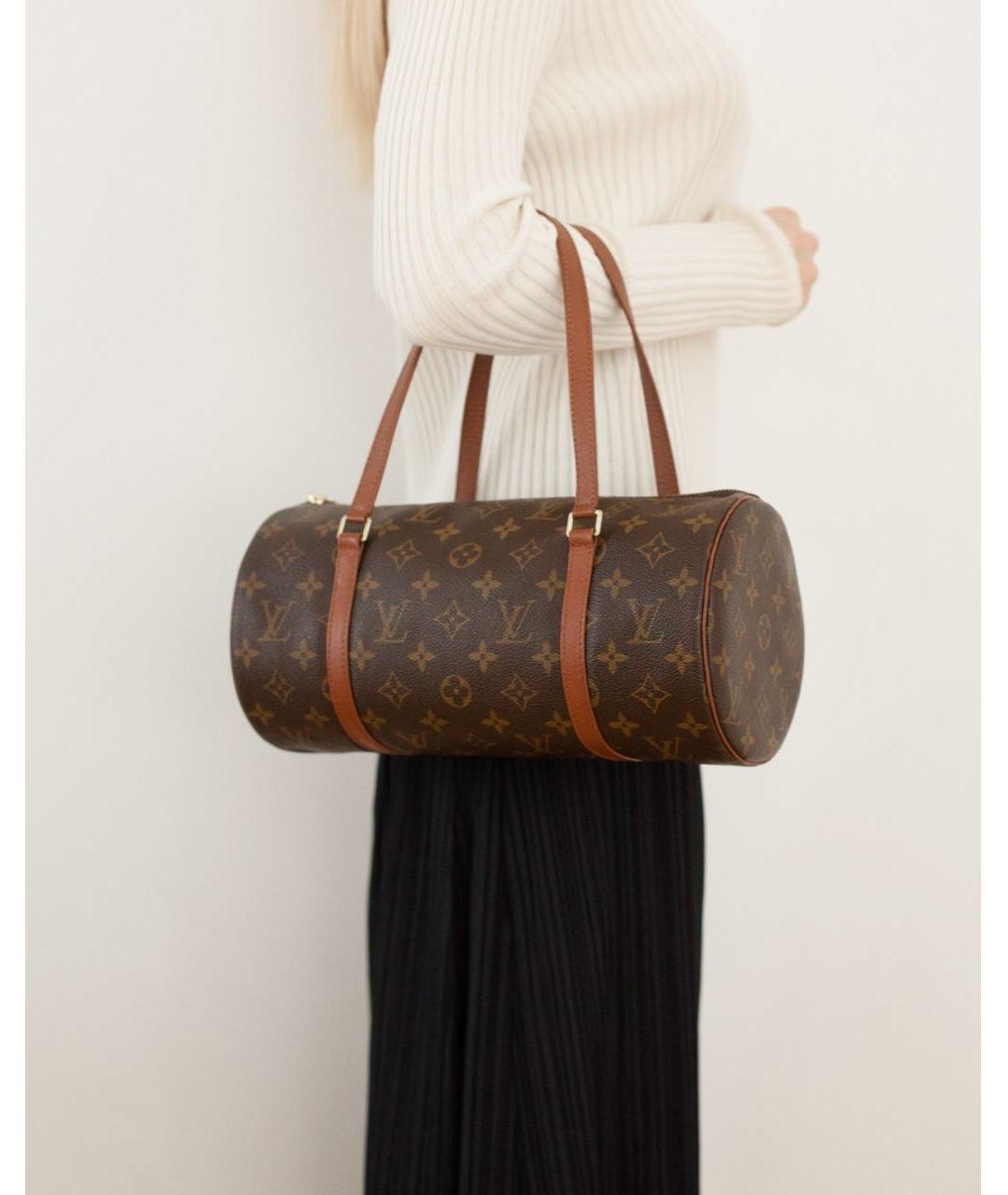 LOUIS VUITTON Коричневая сумка с короткими ручками, фото 3