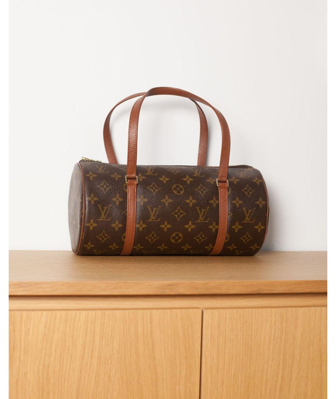 LOUIS VUITTON Коричневая сумка с короткими ручками, фото 9