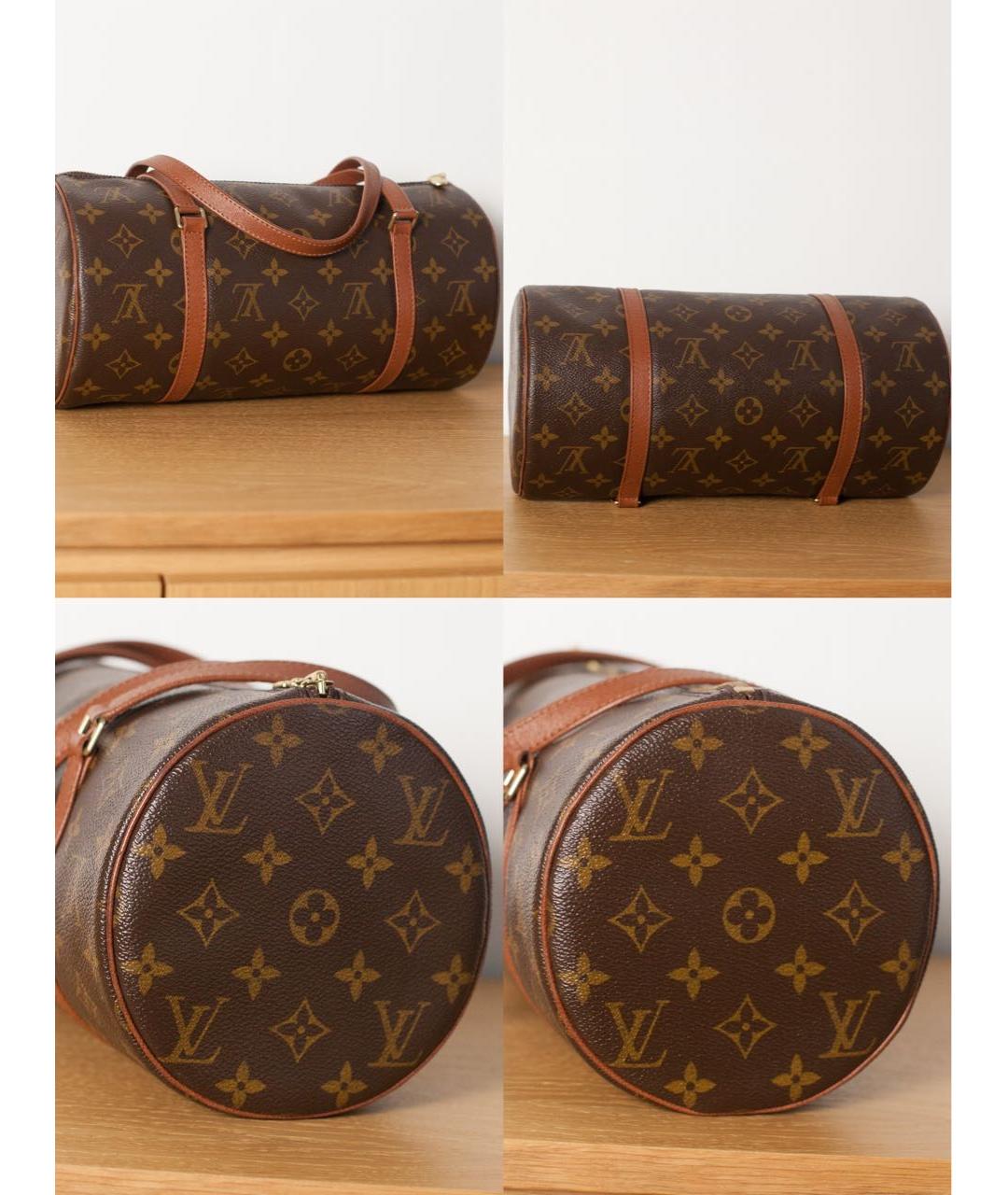 LOUIS VUITTON Коричневая сумка с короткими ручками, фото 5