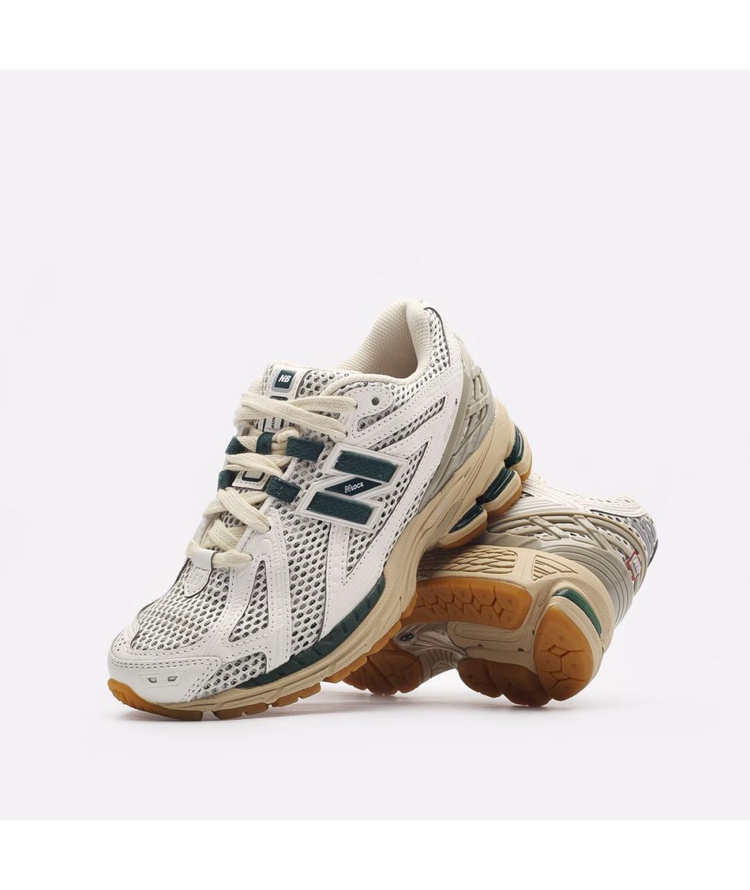 NEW BALANCE Белые текстильные кроссовки, фото 3