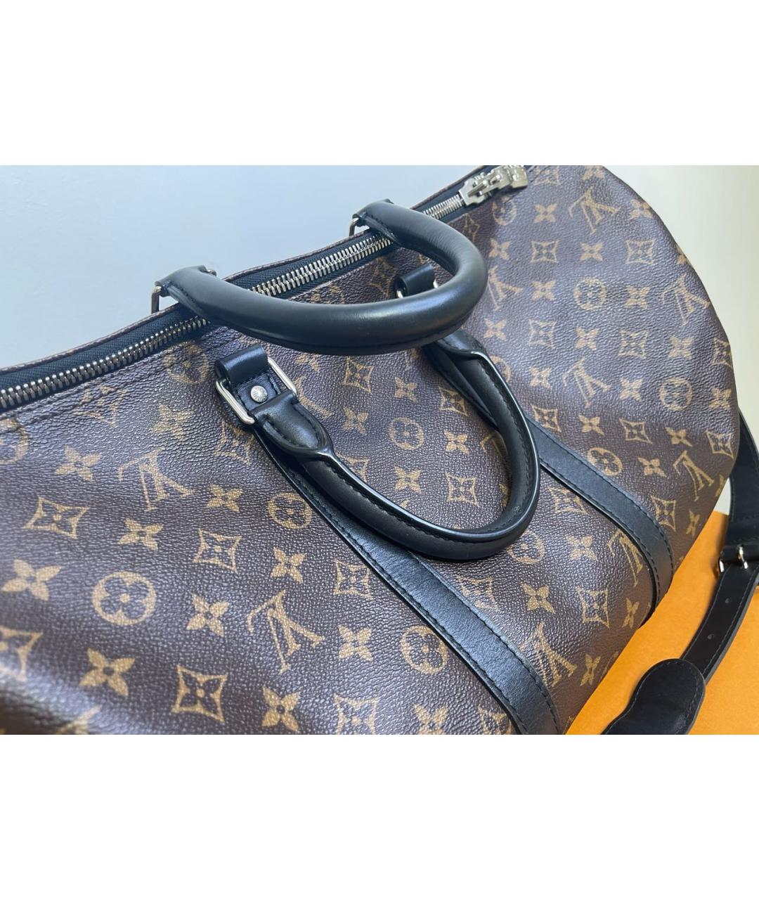 LOUIS VUITTON Коричневая дорожная/спортивная сумка, фото 8