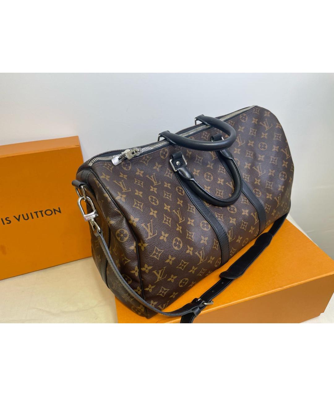 LOUIS VUITTON Коричневая дорожная/спортивная сумка, фото 2