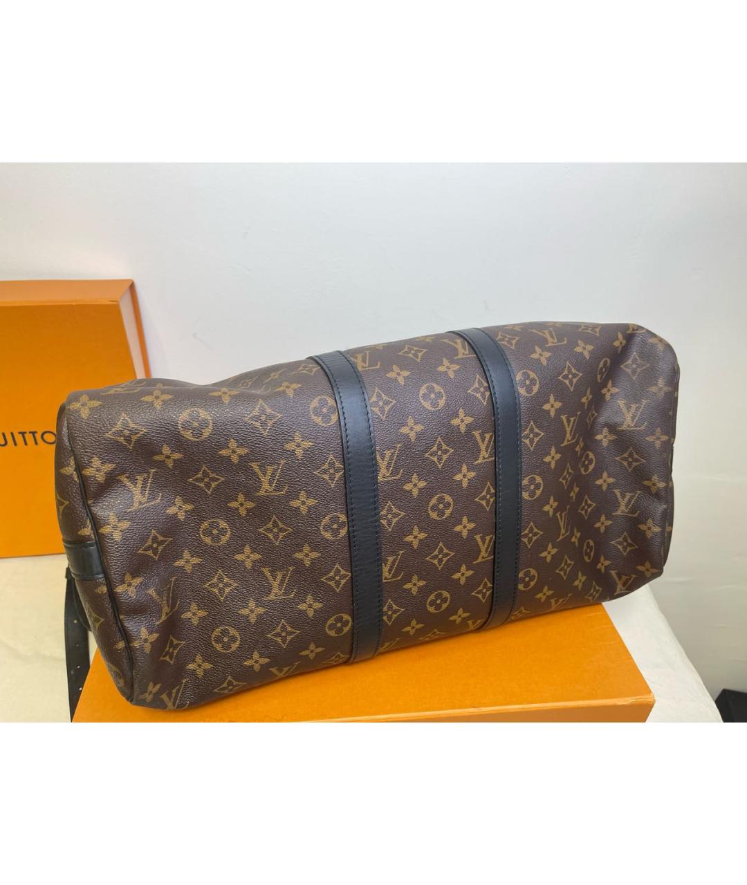 LOUIS VUITTON Коричневая дорожная/спортивная сумка, фото 4