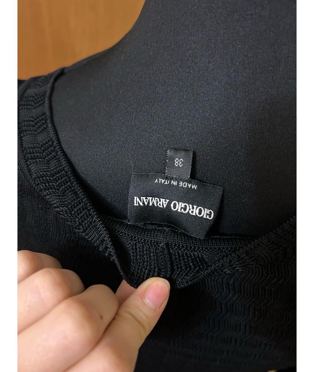 GIORGIO ARMANI Черное повседневное платье, фото 4