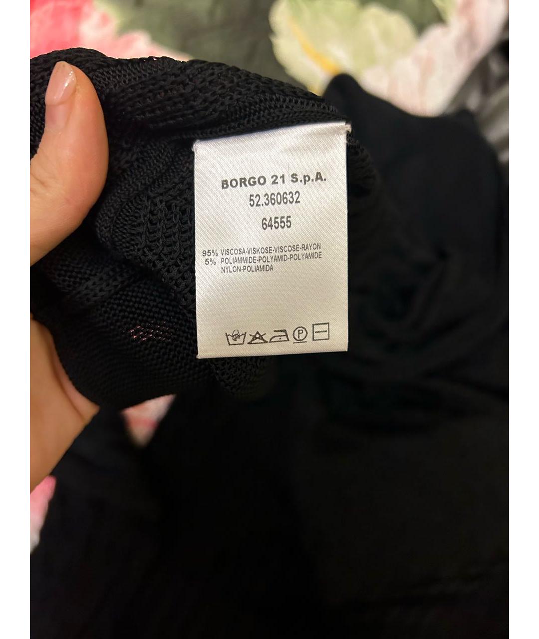 GIORGIO ARMANI Черное повседневное платье, фото 5