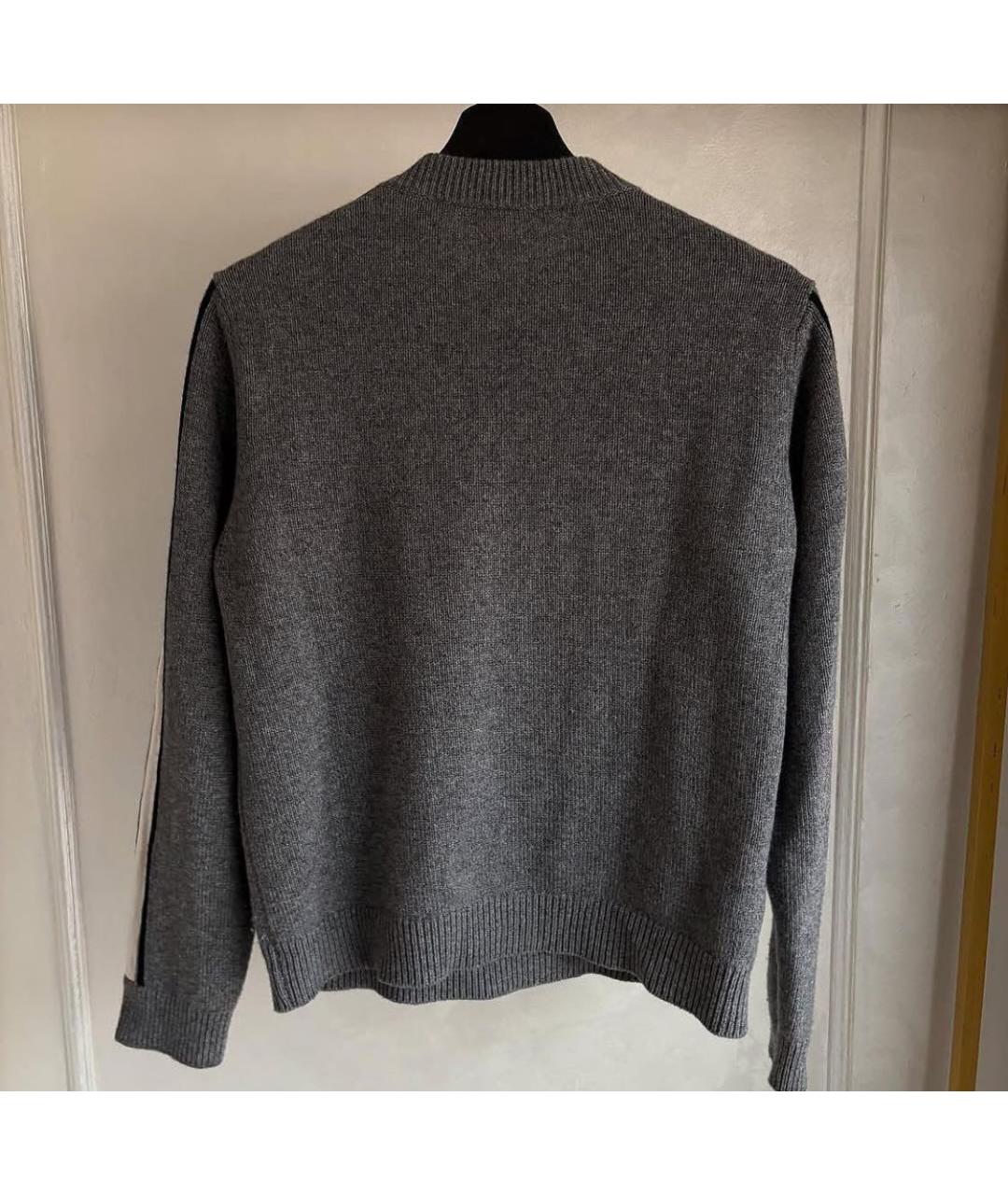 LOUIS VUITTON Серый кашемировый джемпер / свитер, фото 3