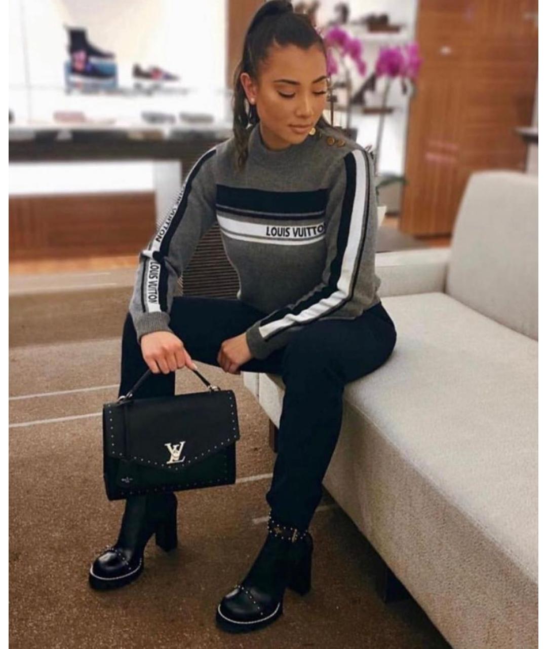 LOUIS VUITTON Серый кашемировый джемпер / свитер, фото 6