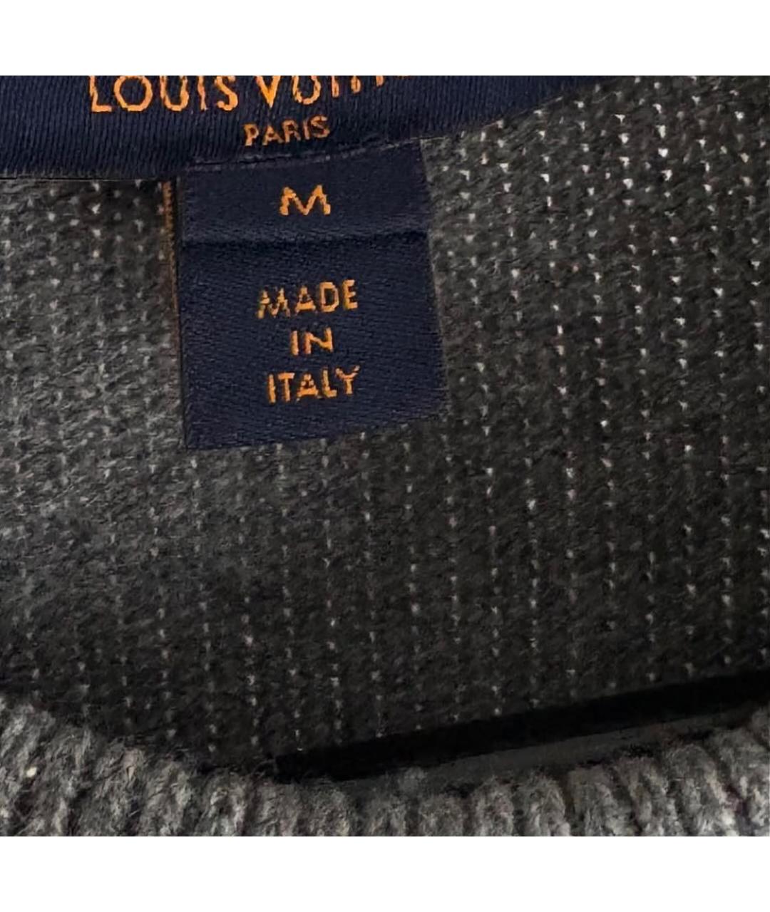 LOUIS VUITTON Серый кашемировый джемпер / свитер, фото 4