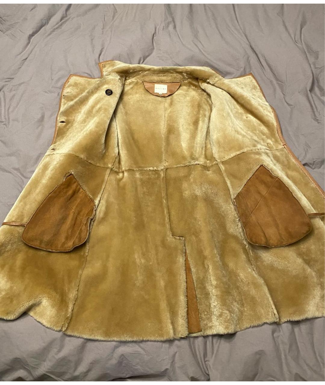 CELINE Коричневая замшевая дубленка, фото 5