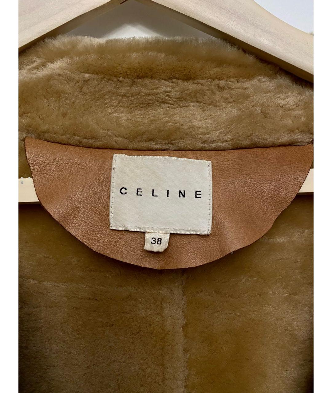 CELINE Коричневая замшевая дубленка, фото 3