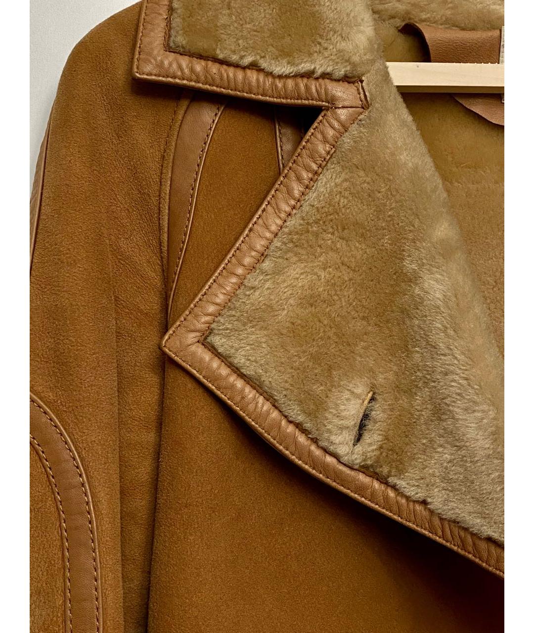 CELINE Коричневая замшевая дубленка, фото 8