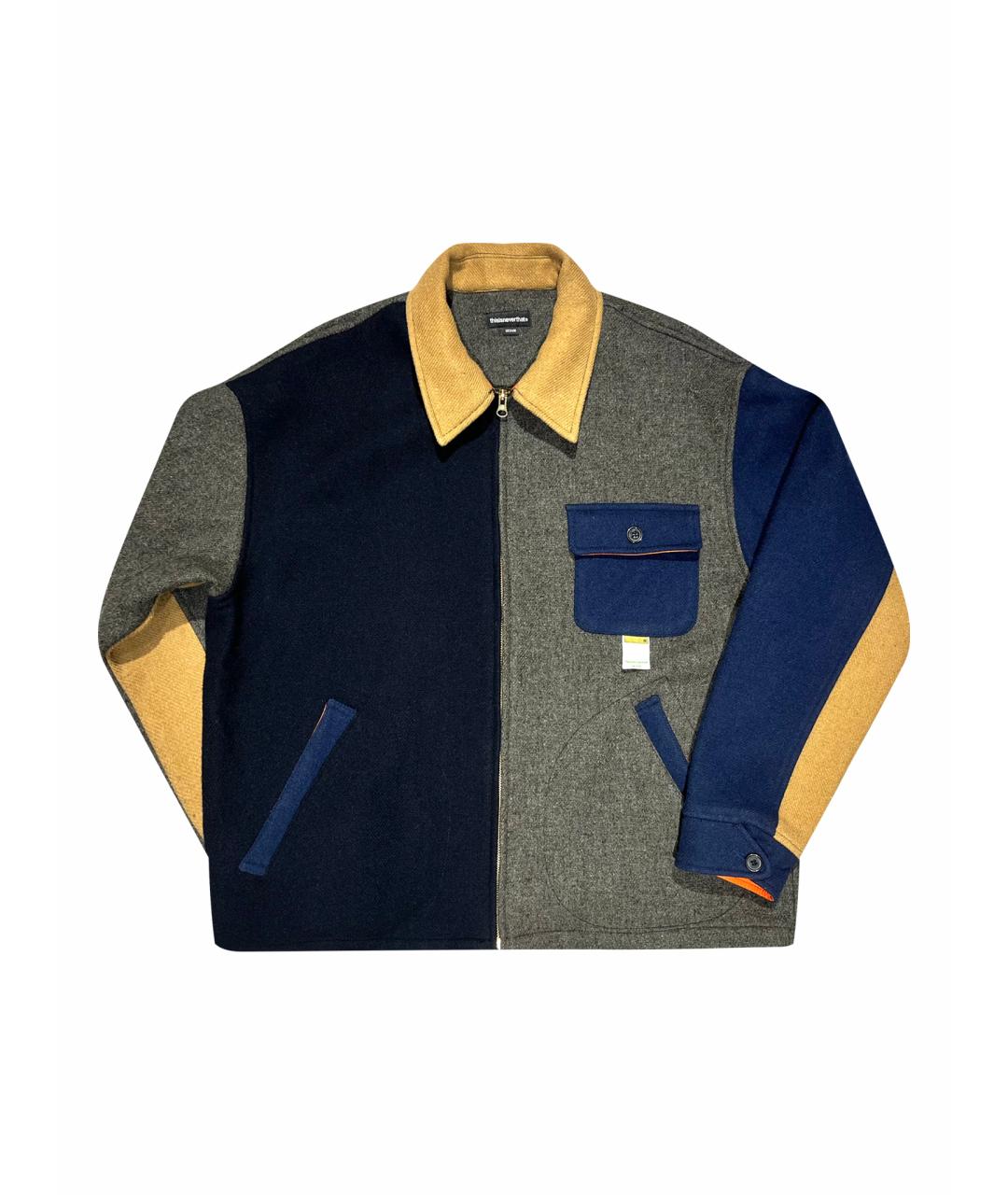 THISISNEVERTHAT Серая шерстяная куртка, фото 1