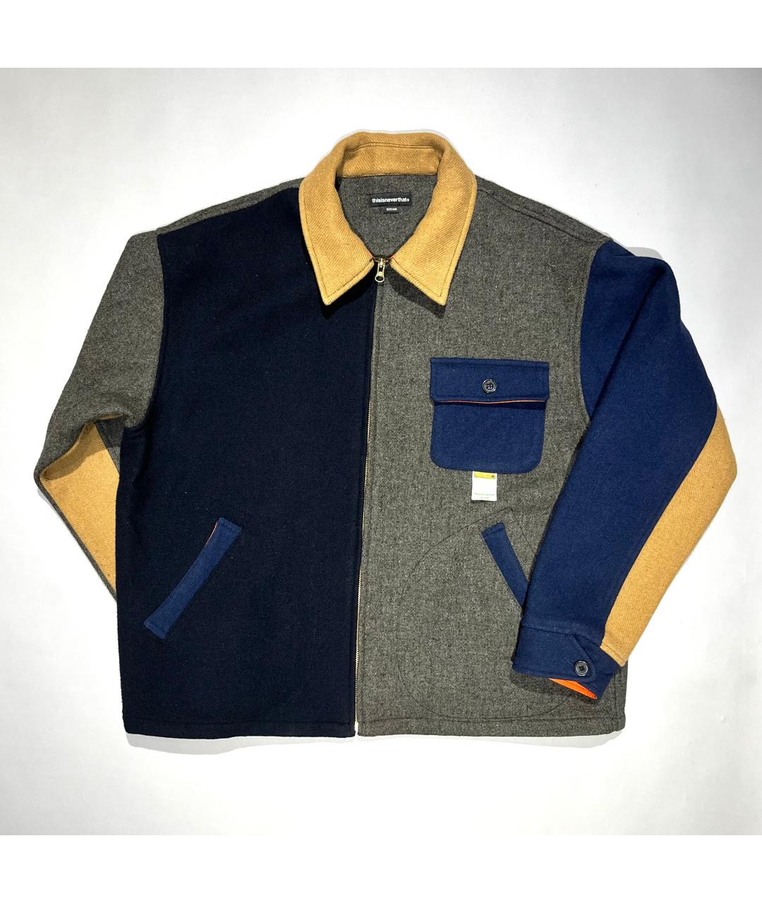 THISISNEVERTHAT Серая шерстяная куртка, фото 7