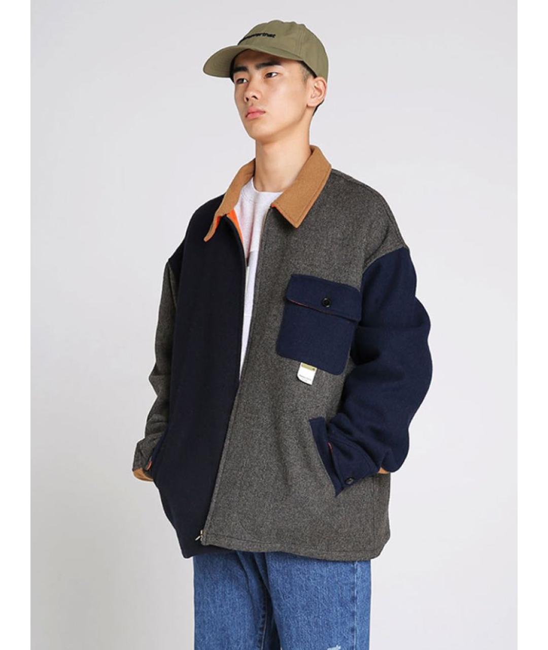 THISISNEVERTHAT Серая шерстяная куртка, фото 6