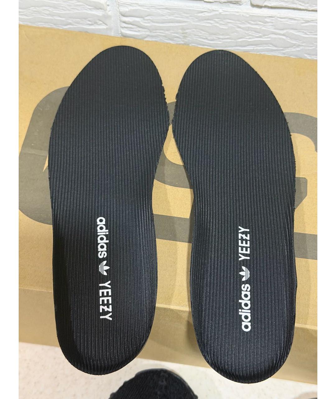 ADIDAS YEEZY Черные текстильные низкие кроссовки / кеды, фото 7