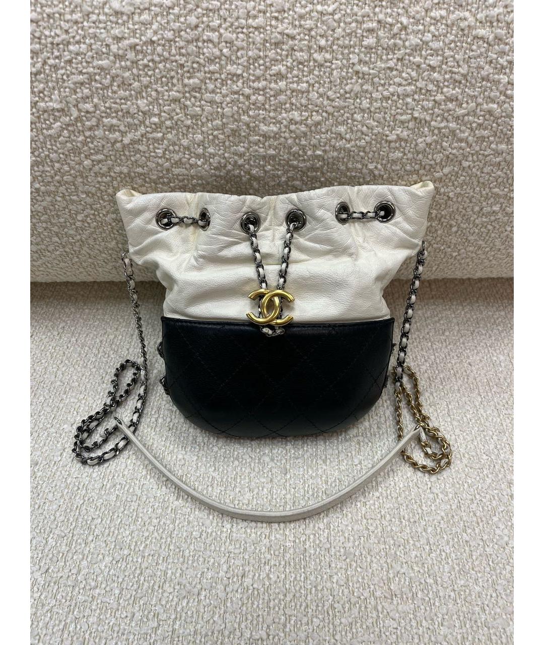 CHANEL Бежевая кожаная сумка через плечо, фото 9