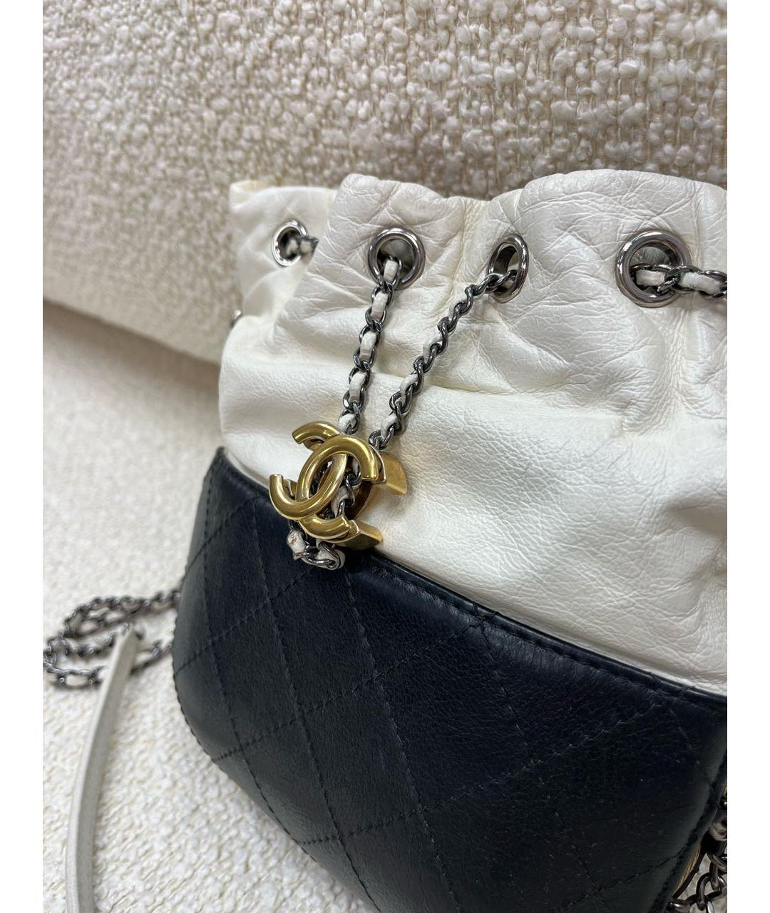 CHANEL Бежевая кожаная сумка через плечо, фото 8