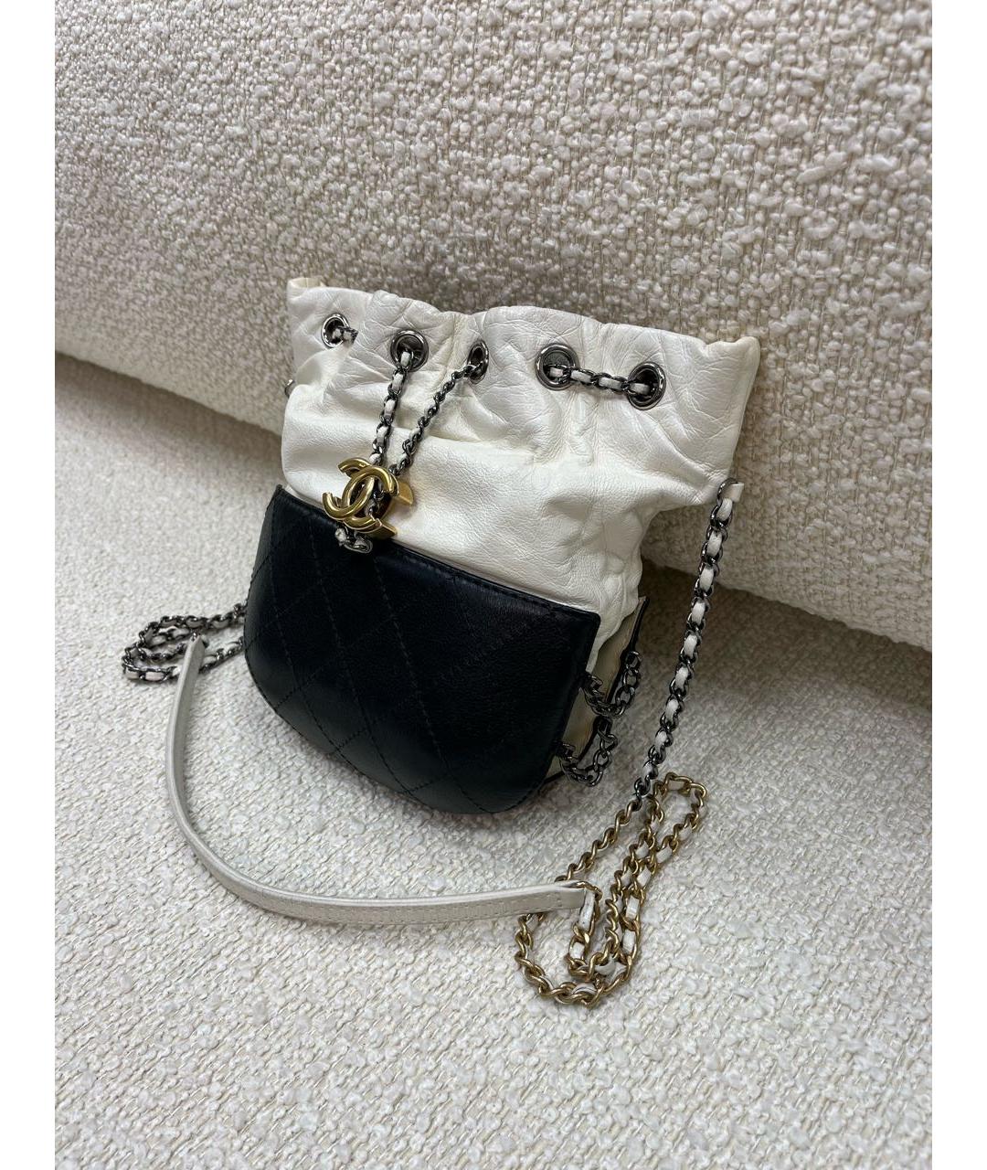 CHANEL Бежевая кожаная сумка через плечо, фото 5