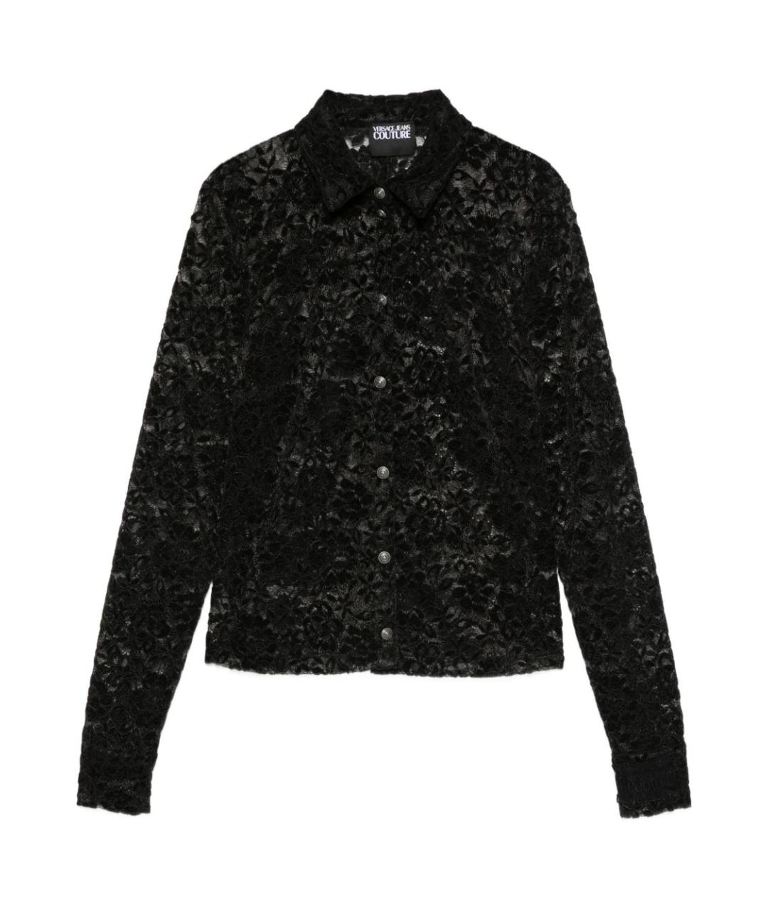 VERSACE JEANS COUTURE Черная полиэстеровая блузы, фото 1