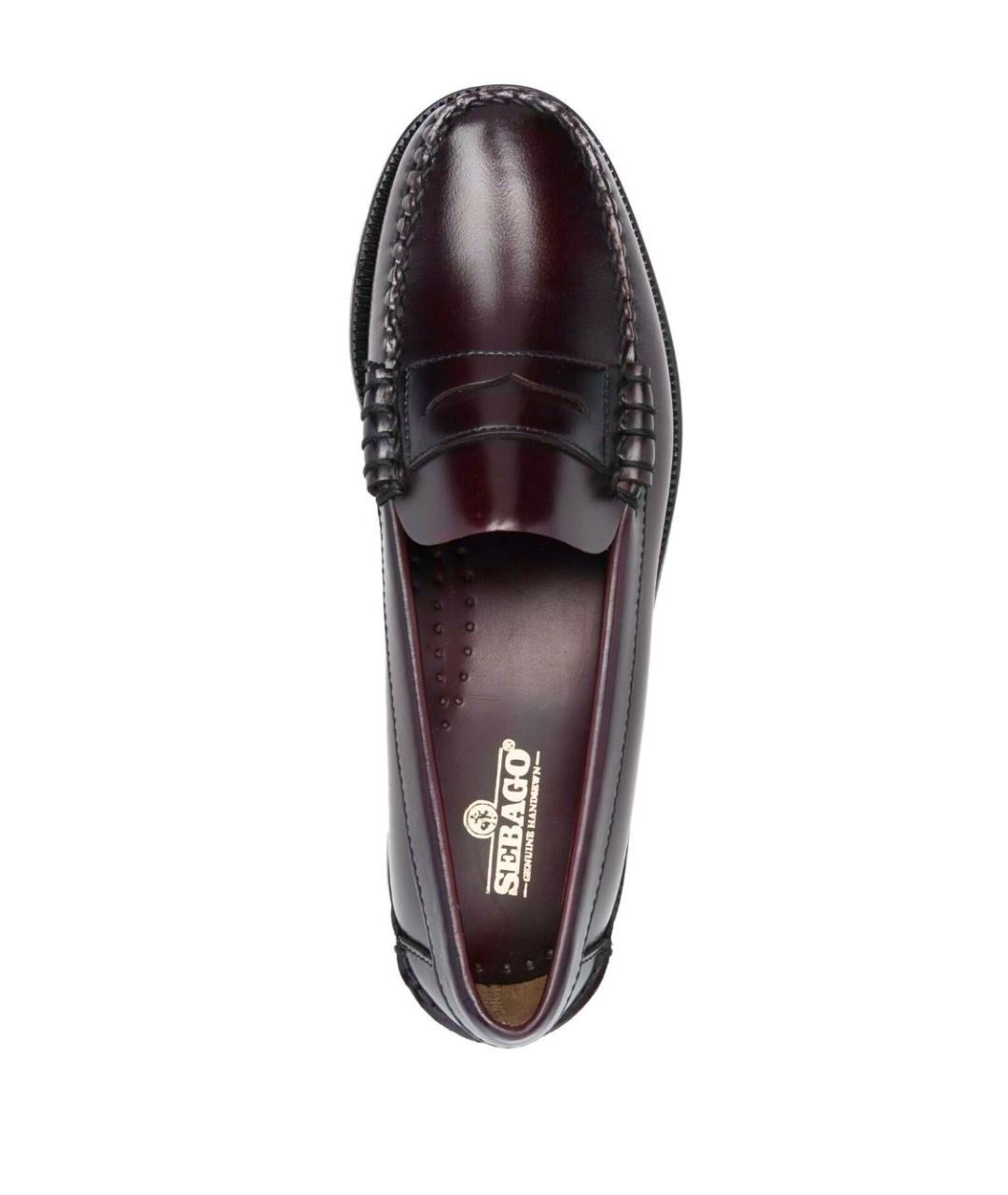 SEBAGO Бордовые кожаные лоферы, фото 2