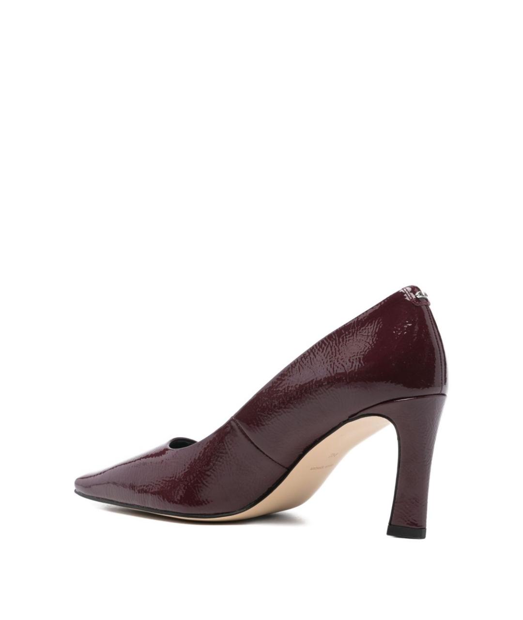 MICHAEL KORS Бордовые кожаные туфли, фото 3