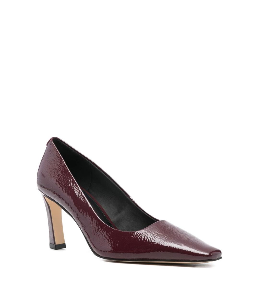 MICHAEL KORS Бордовые кожаные туфли, фото 4