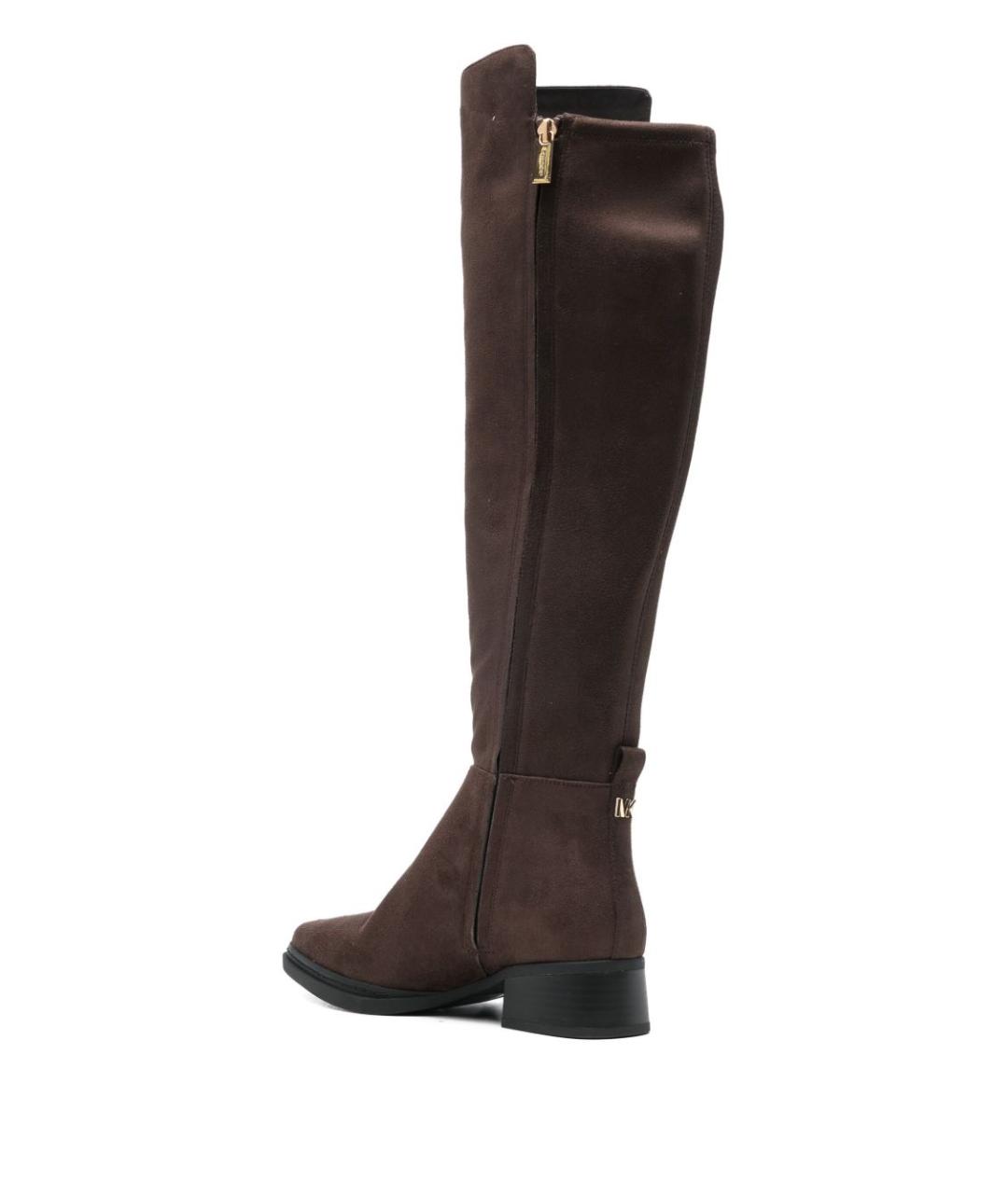 MICHAEL KORS Коричневые синтетические сапоги, фото 3