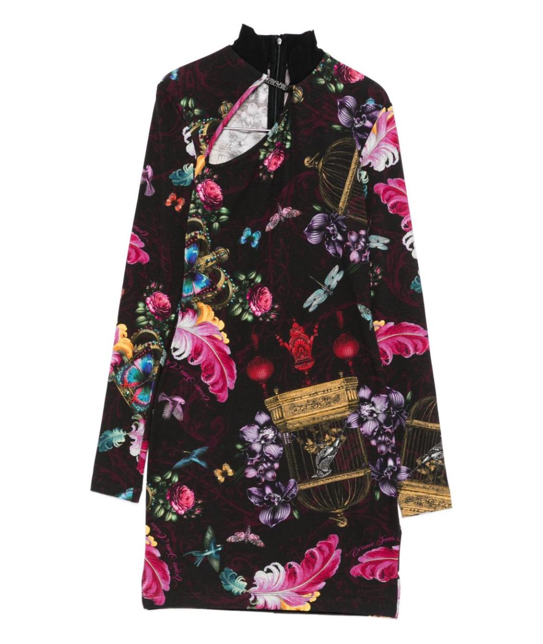 VERSACE JEANS COUTURE Мульти хлопковое платье, фото 1