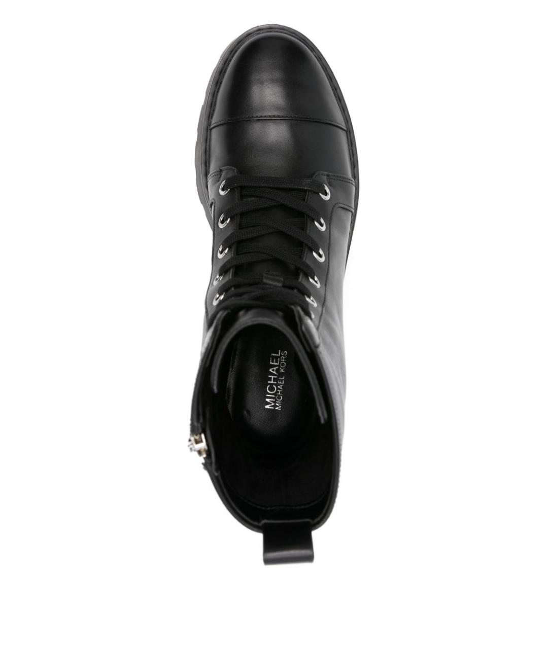 MICHAEL KORS Черные кожаные сапоги, фото 2