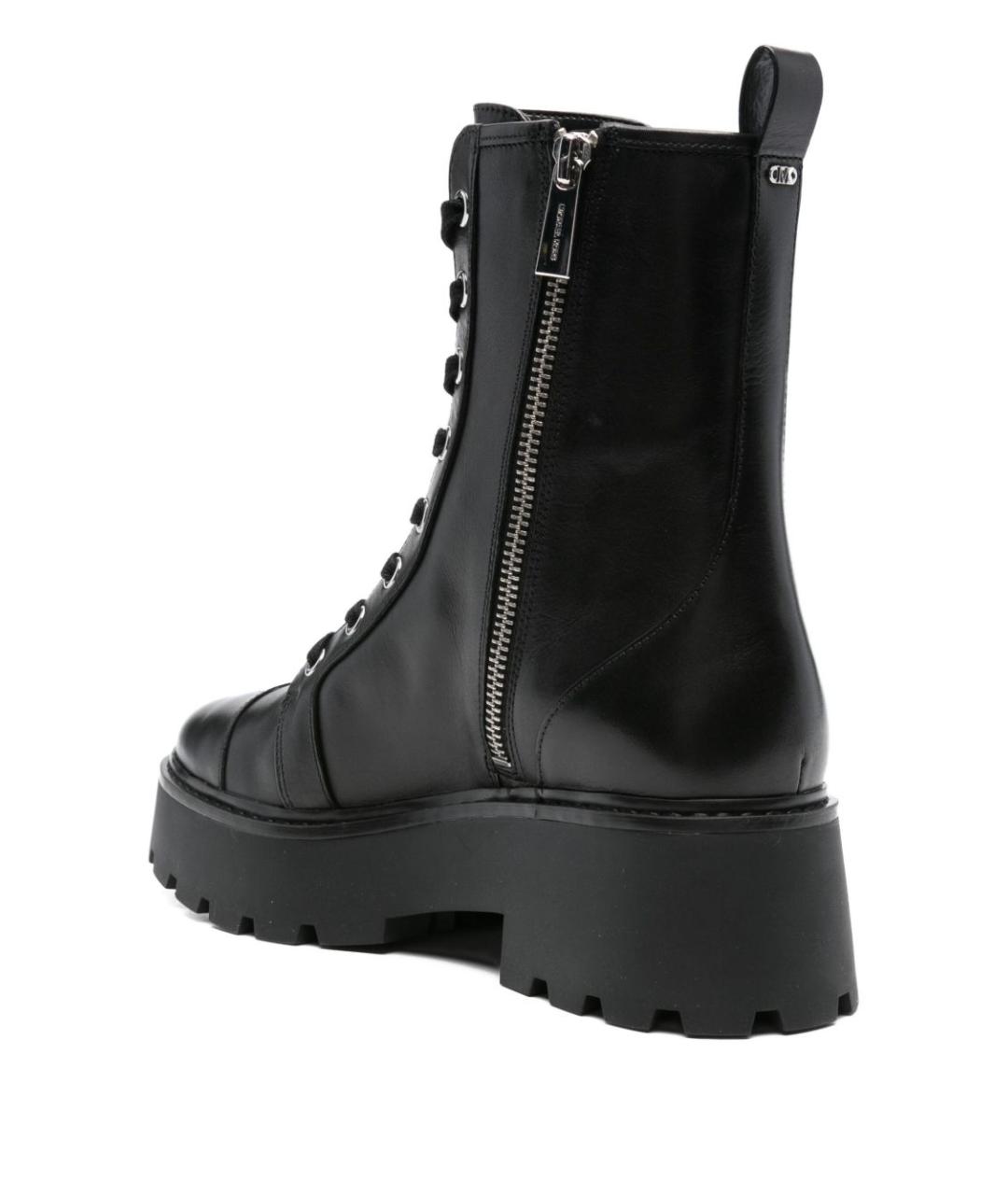MICHAEL KORS Черные кожаные сапоги, фото 4