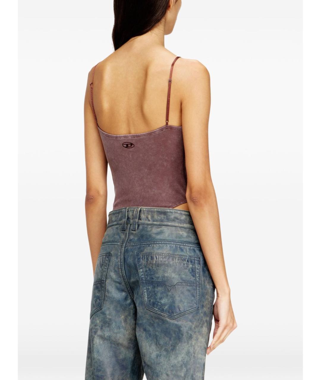 DIESEL Бордовое вискозное боди, фото 3