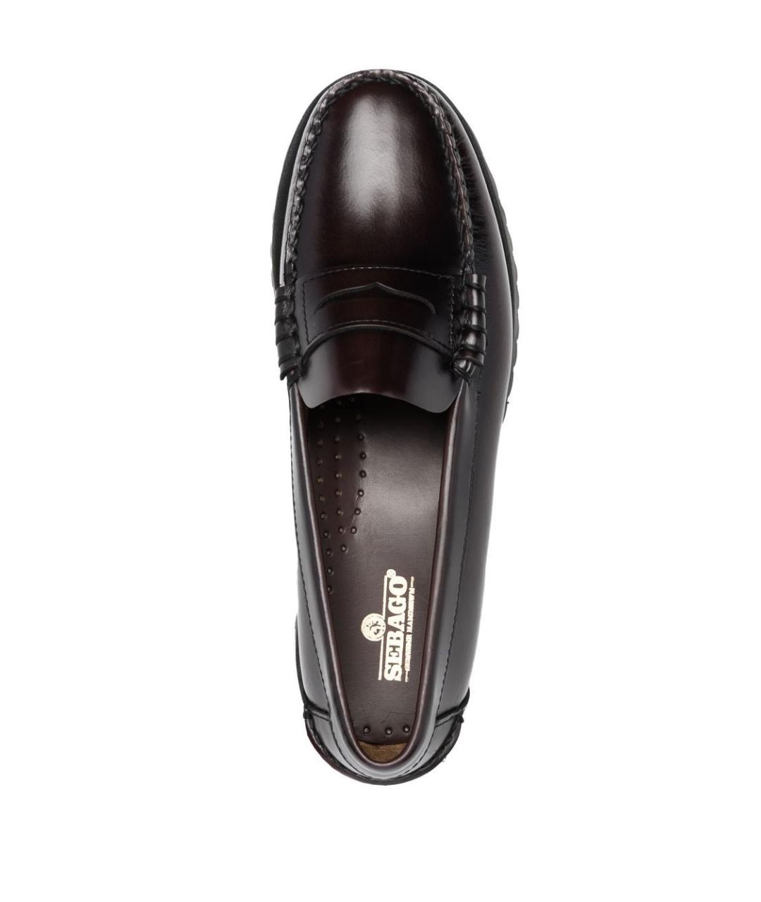 SEBAGO Бордовые кожаные лоферы, фото 4