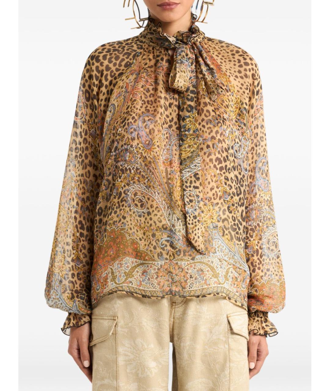 ETRO Мульти шелковая блузы, фото 3