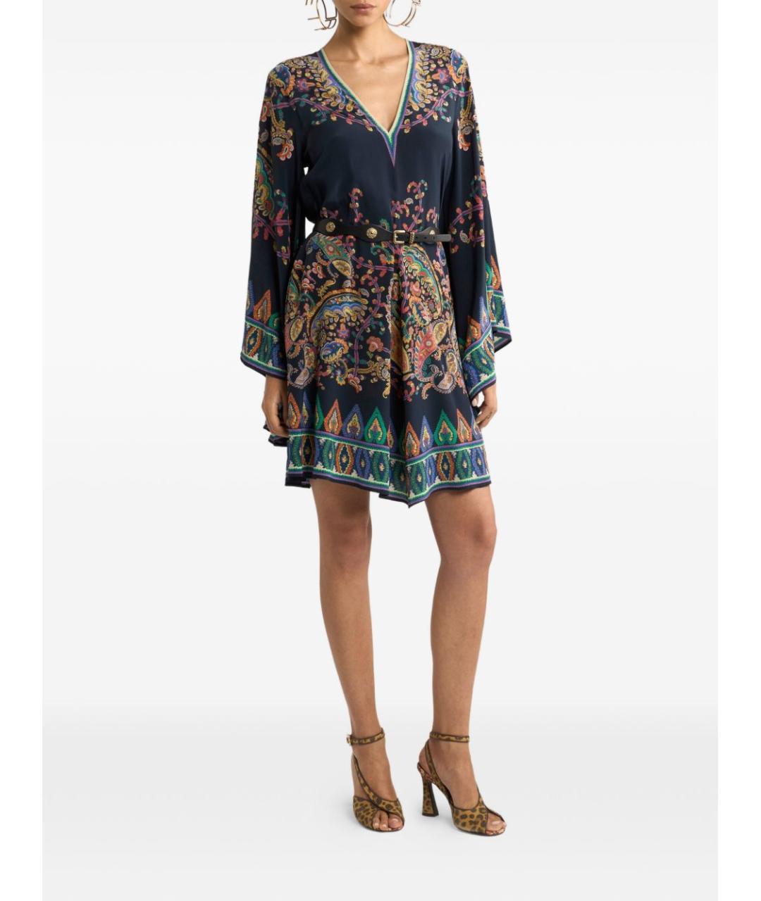 ETRO Мульти шелковое платье, фото 2