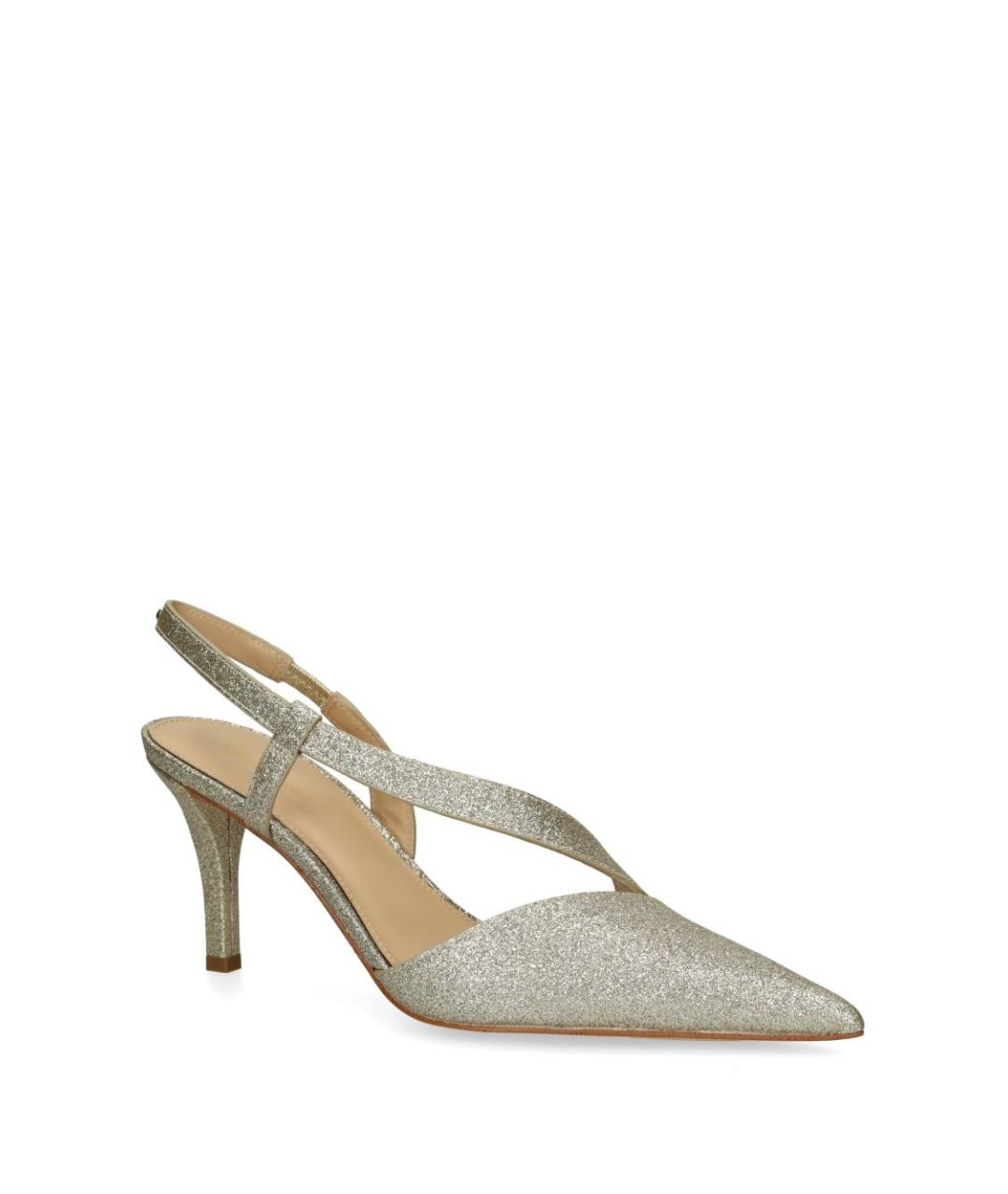 MICHAEL KORS Золотые кожаные туфли, фото 4