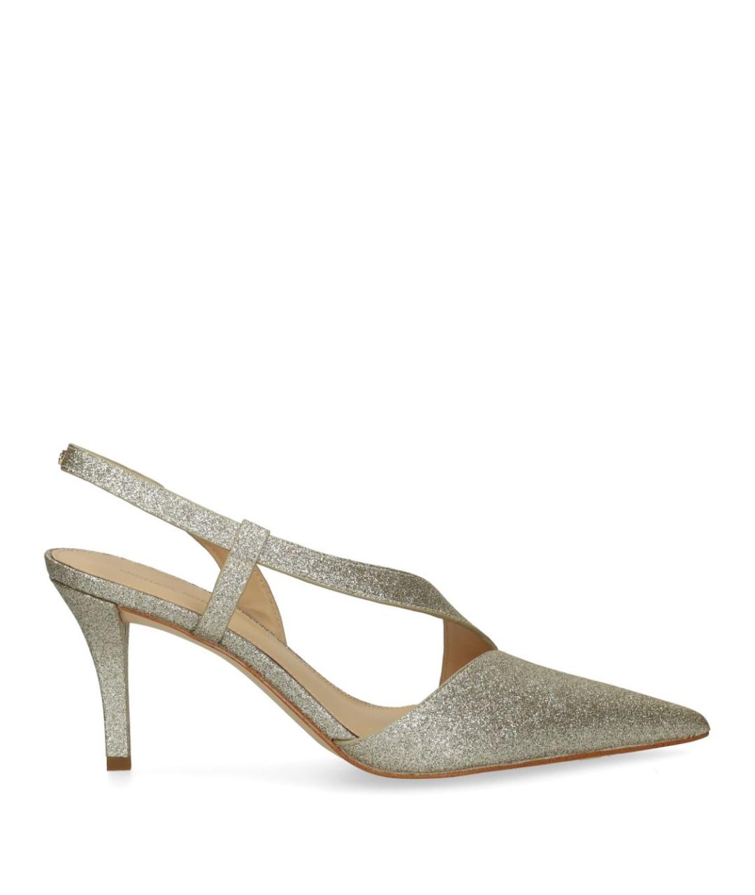 MICHAEL KORS Золотые кожаные туфли, фото 1