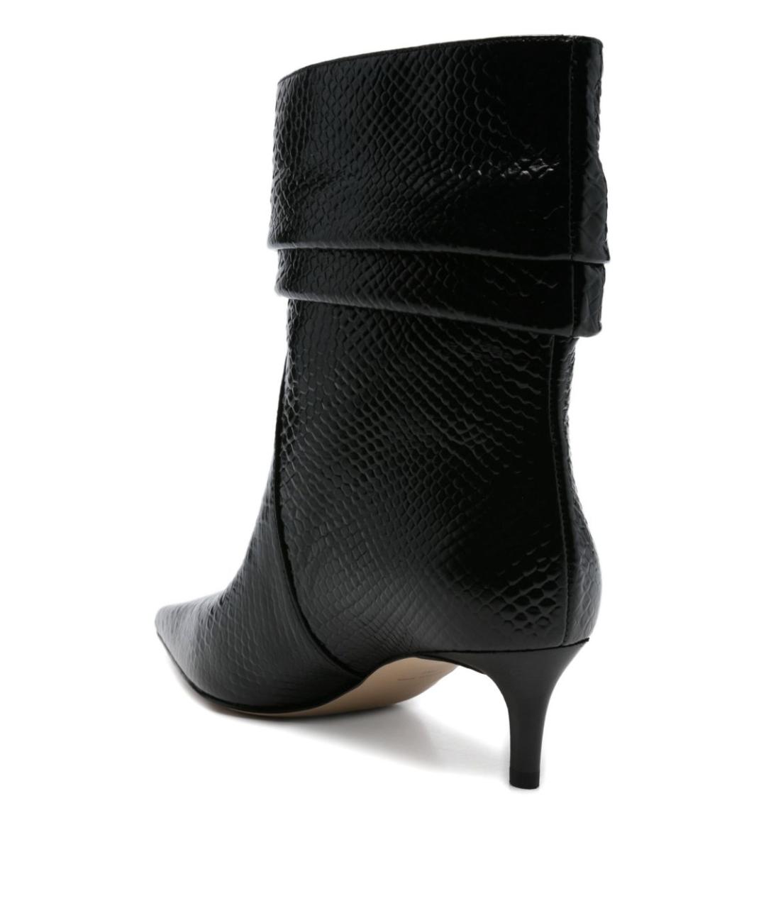 MICHAEL KORS Черные кожаные ботильоны, фото 4